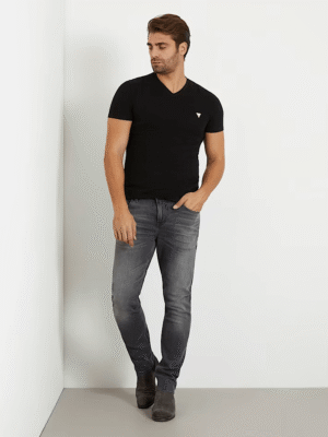 Mid rise regular denim pant